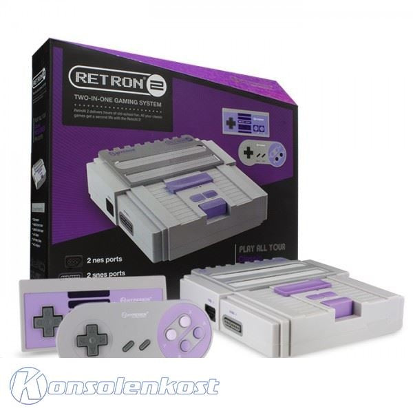 2 Konsole grau + Reisestecker (US)