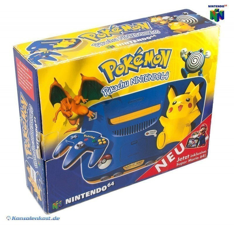 Konsole Pikachu Edition + Original Controller + Zubehör — Pikachu Edition