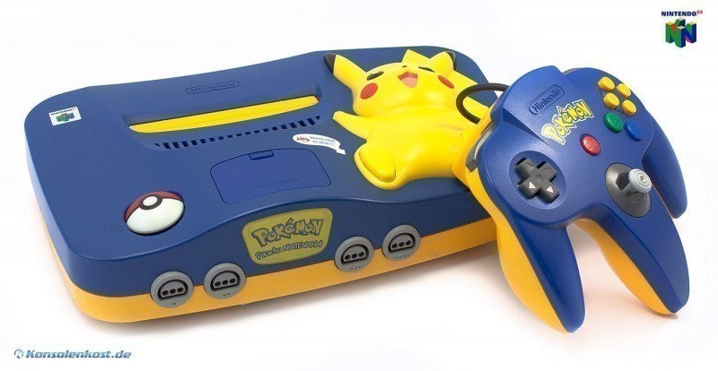Konsole Pikachu Edition + Original Controller + Zubehör — Pikachu Edition