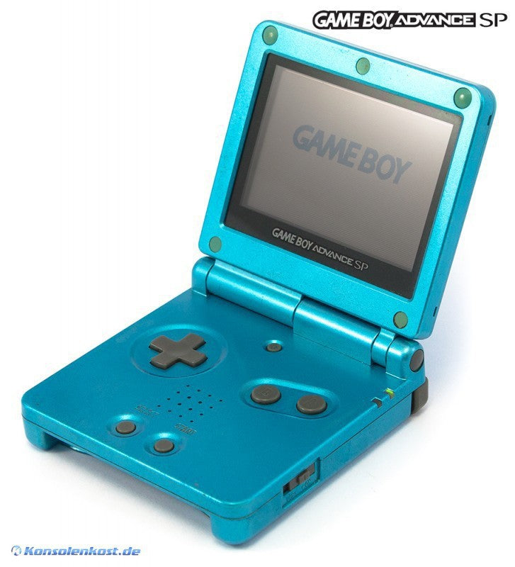 Konsole GBA SP AGS-001 + Netzteil Surf Blue