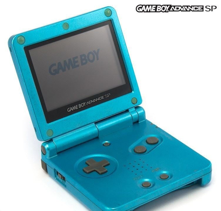 Konsole GBA SP AGS-001 Surf Blue + Netzteil