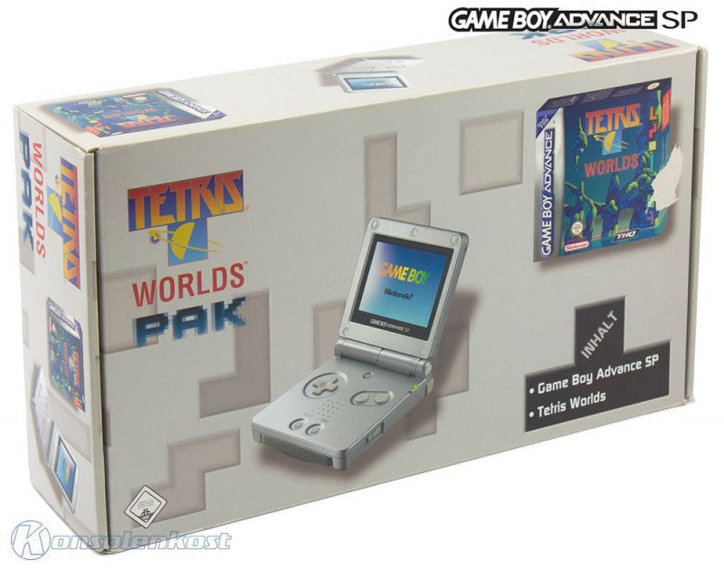 Konsole GBA SP inkl. Netzteil Tetris Worlds Pak