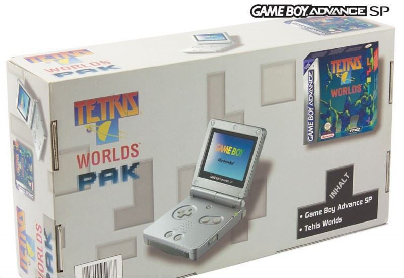 Konsole GBA SP inkl. Netzteil Tetris Worlds Pak