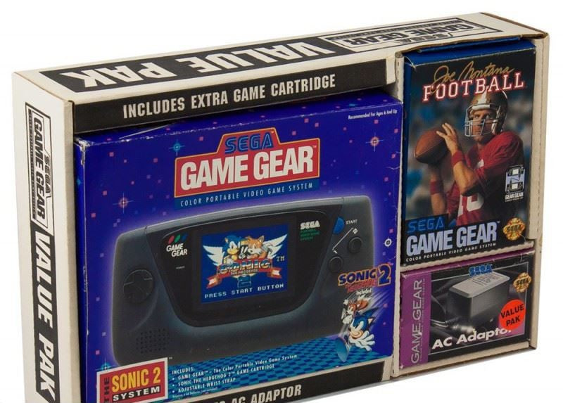 Konsole Value Pak + Sonic 2 + Joe Montana Football + US Netzteil