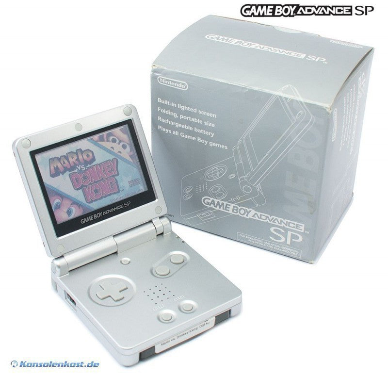 Konsole GBA SP silber + Netzteil (JP)