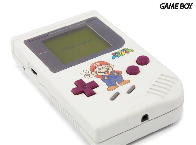 Konsole Custom Design weiß Super Mario
