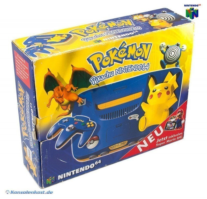 Konsole Pikachu Edition + Original Controller + Zubehör — Pikachu Edition