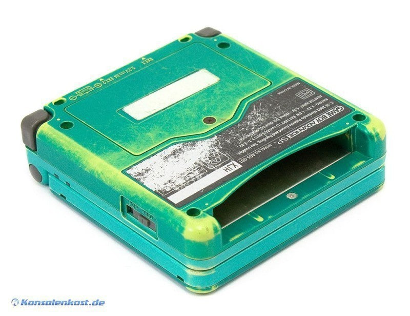 Konsole GBA SP inkl. Netzteil Leaf Green Venusaur Pokemon Center Edition