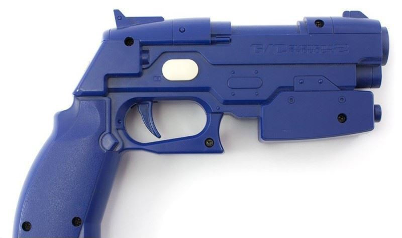 Light Gun / Pistole / Phaser blau Guncon 2 NPC-106 [Namco]