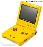 Konsole GBA SP inkl. Netzteil Custom Case gelb AGS-101