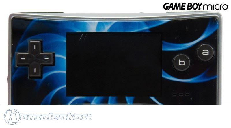 Konsole silber mit neonblauem Faceplate + Netzteil
