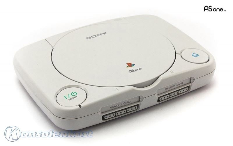 Konsole PSOne Slim + Original Dualshock Controller + Zubehör