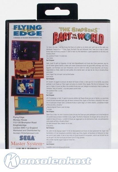 Simpsons: Bart vs. The World