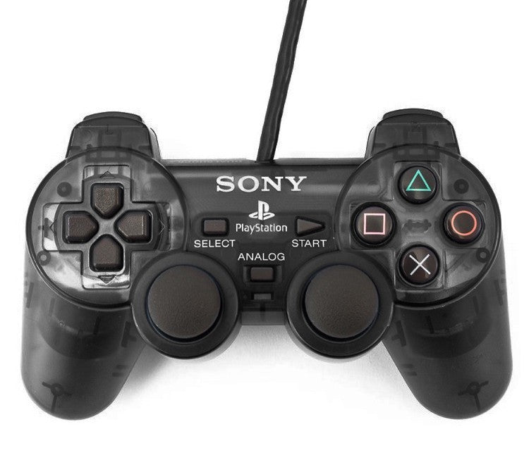 Original Dualshock 2 Controller SCPH-10010 Slate Grey schwarz-transp. [Sony]
