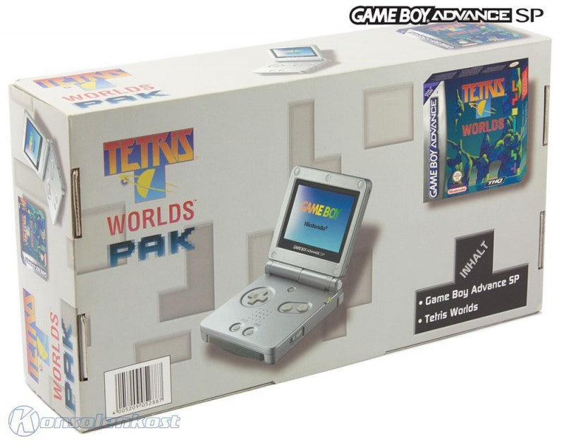 Konsole GBA SP inkl. Netzteil Tetris Worlds Pak