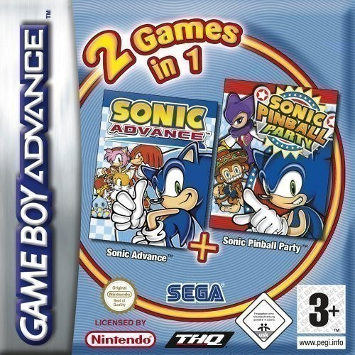 2 Games in 1: Sonic Advance + Sonic Pinball Party