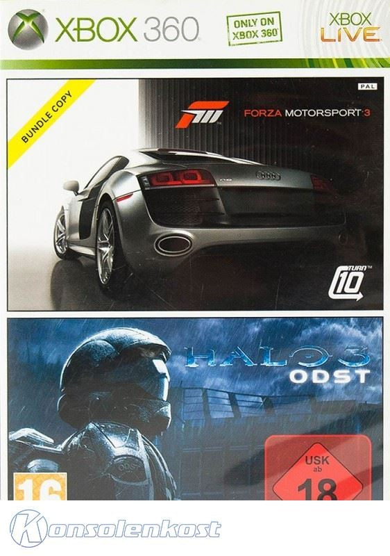 2 in 1 Forza Motorsport 3 + Halo 3: ODST (DE)