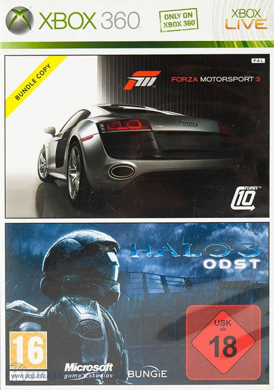 2 in 1 Forza Motorsport 3 + Halo 3: ODST (DE)