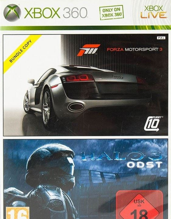 2 in 1 Forza Motorsport 3 + Halo 3: ODST (DE)