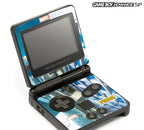 Konsole GBA SP Custom Design Spider-Man / Häuserschlucht + Netzteil