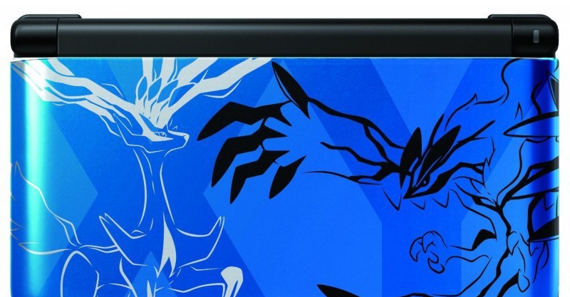 Konsole XL Pokemon XY Edition blau + Netzteil NV 4