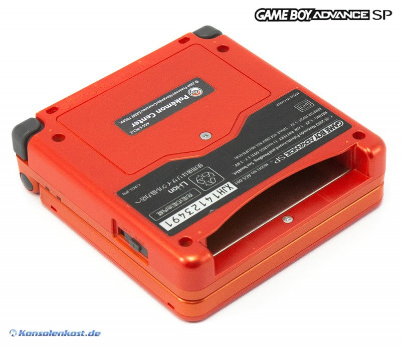 Konsole GBA SP inkl. Netzteil Charizard Fire Red Pokemon Edition — Charizard Fire Red Pokemon Edition