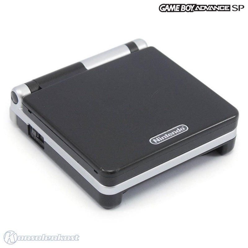 Konsole GBA SP Schwarz-silber inkl. Netzteil
