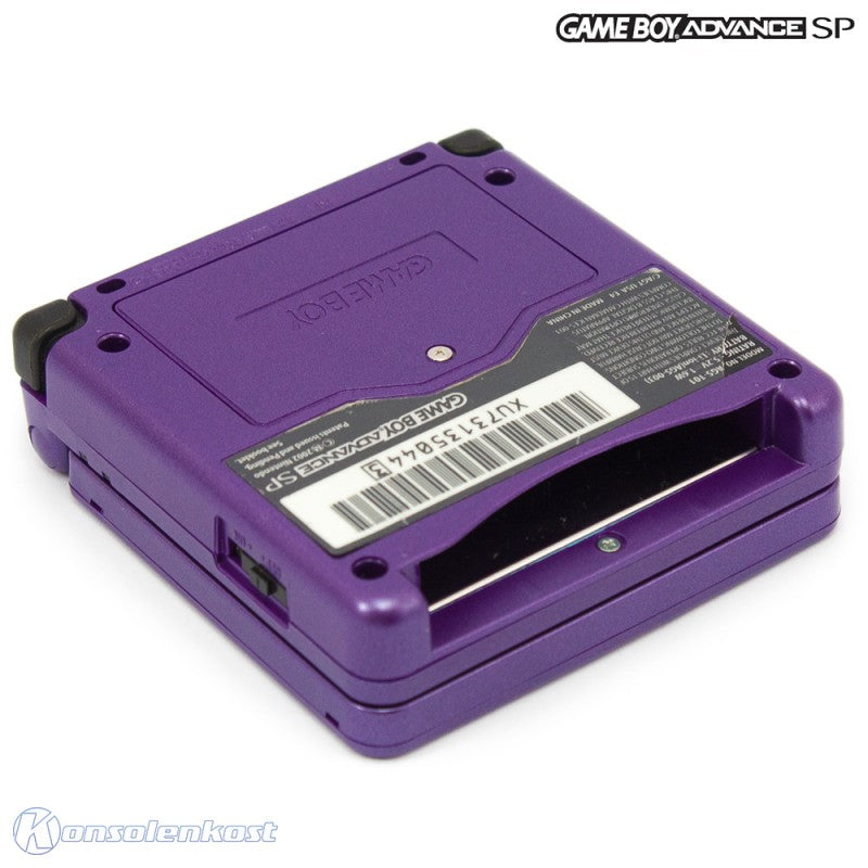 Konsole GBA SP inkl. Netzteil Custom Case metallic-lila AGS-101
