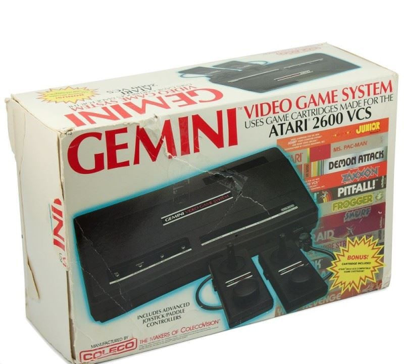 Konsole #Coleco Gemini Video Game System + 2 Controller + Zubehör