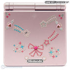 Konsole GBA SP inkl. Netzteil pink Custom Case Mod Glitter Star