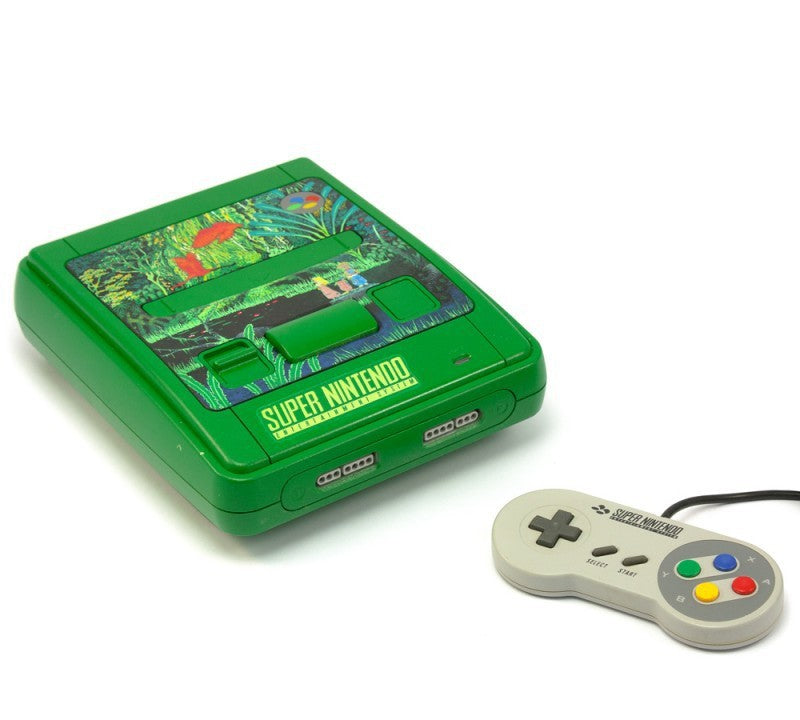 Konsole Custom Design Secret of Mana / Ölfarben + Original Controller + Zubehör