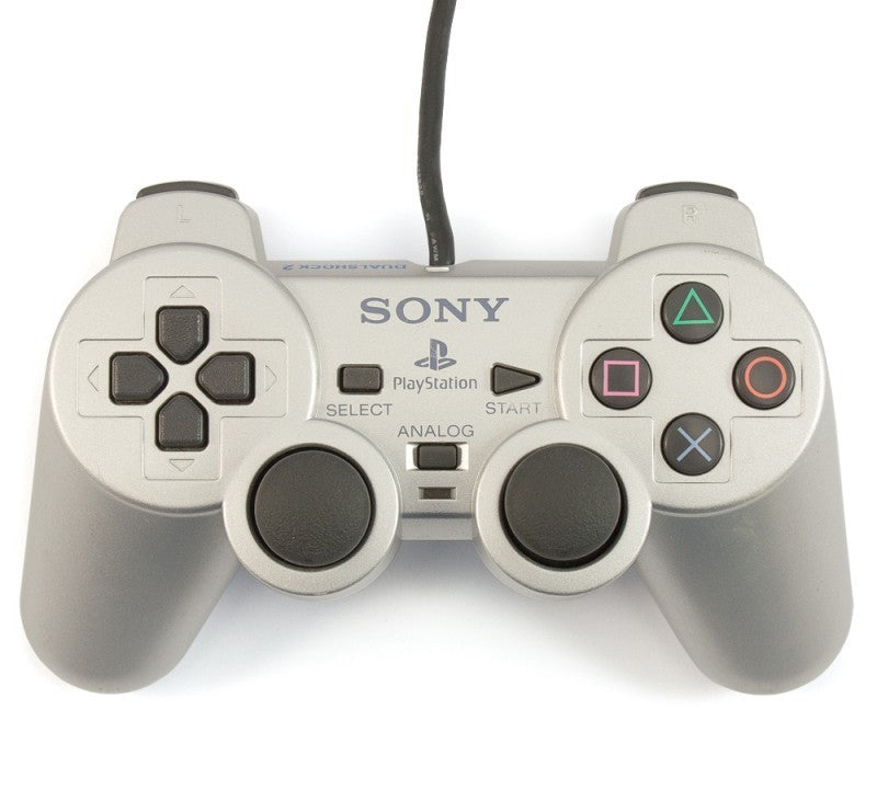 Original Dualshock 2 Controller SCPH-10010 Satin Silver silber [Sony]