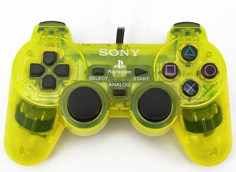 Original Dualshock 2 Controller SCPH-10010 Lemon Yellow gelb-transp. [Sony]