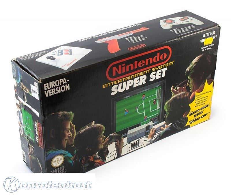 Konsole Super Set + Spiel + 4 Original Controller + Four Score