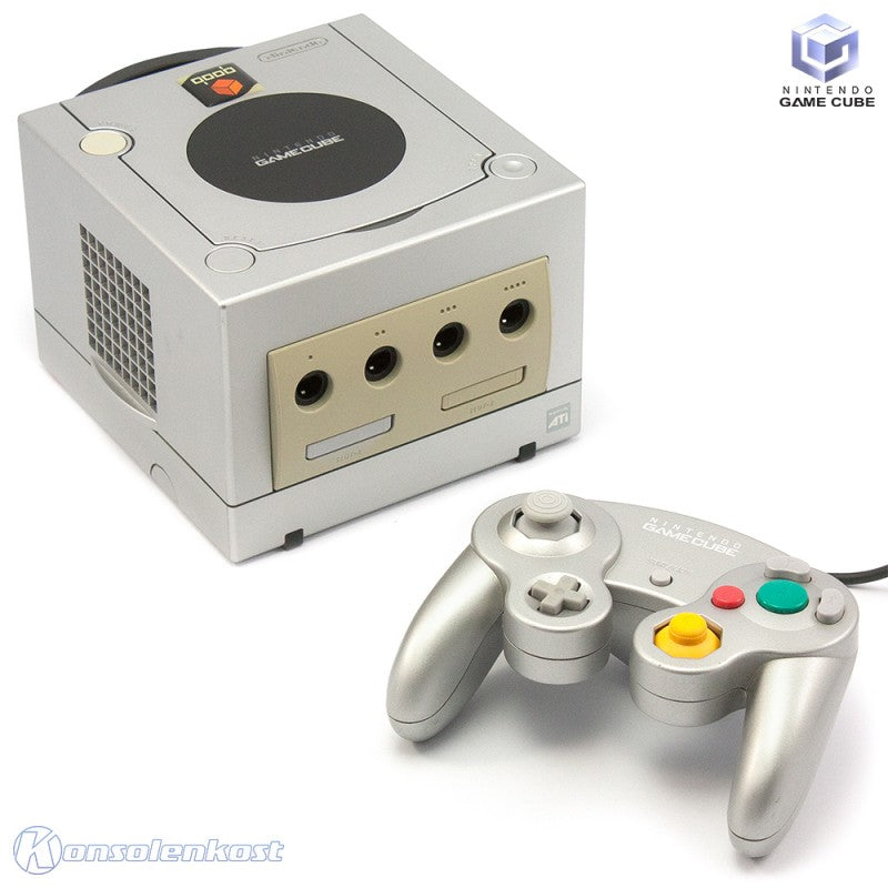 Konsole silber qoob-chip Mod + Original Controller + Zubehör
