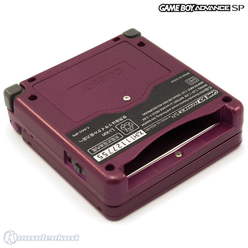 Konsole GBA SP inkl. Netzteil Dark Purple Custom Mod