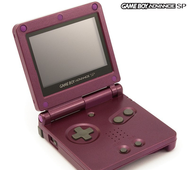 Konsole GBA SP inkl. Netzteil Dark Purple Custom Mod