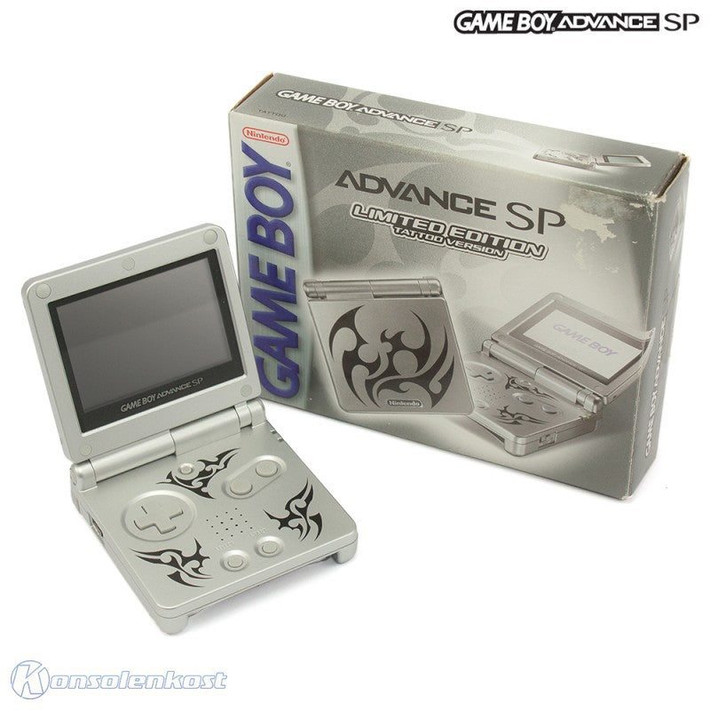 Konsole GBA SP Tribal Edition / Tattoo Version + Netzteil (US) — Tribal Edition / Tattoo Version