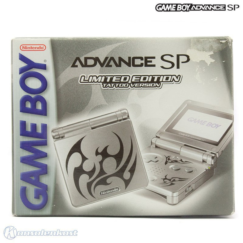 Konsole GBA SP Tribal Edition / Tattoo Version + Netzteil (US) — Tribal Edition / Tattoo Version