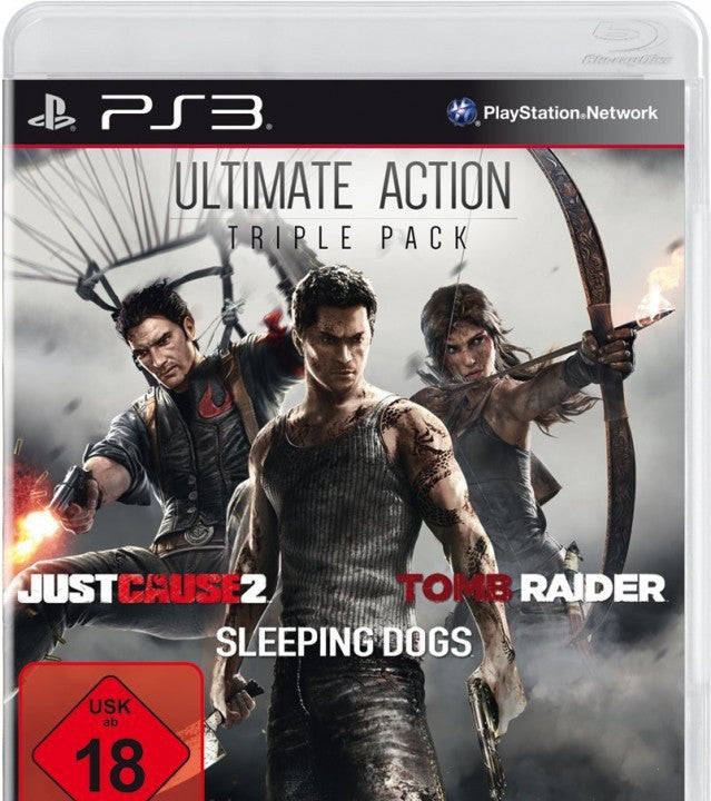 Ultimate Action Triple Pack: Tomb Raider + Just Cause 2 + Sleeping Dogs (DE)