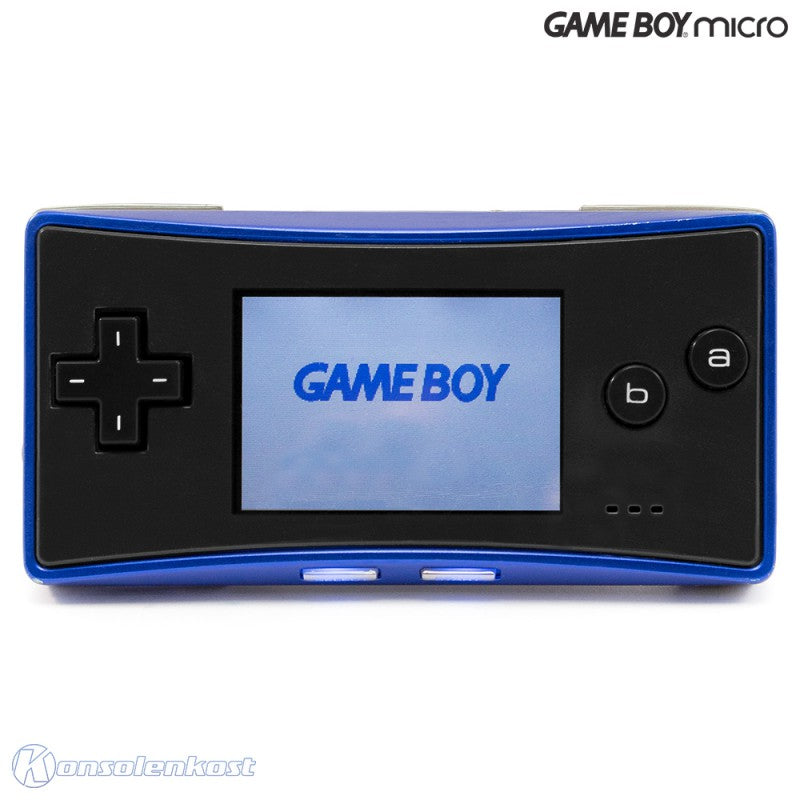 Konsole blau mit schwarzem Faceplate + Netzteil