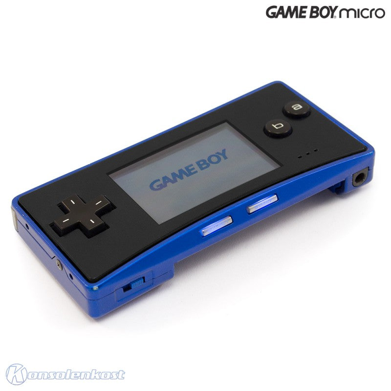 Konsole blau mit schwarzem Faceplate + Netzteil