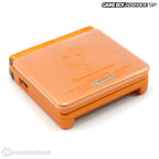 Konsole GBA SP Torchic Orange Pokemon Center + Faceplate + Netzteil