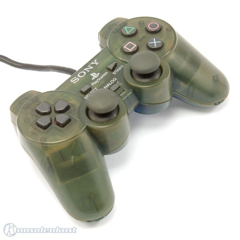 Original Dualshock 2 Controller SCPH-10010 dunkelgrün-transp.