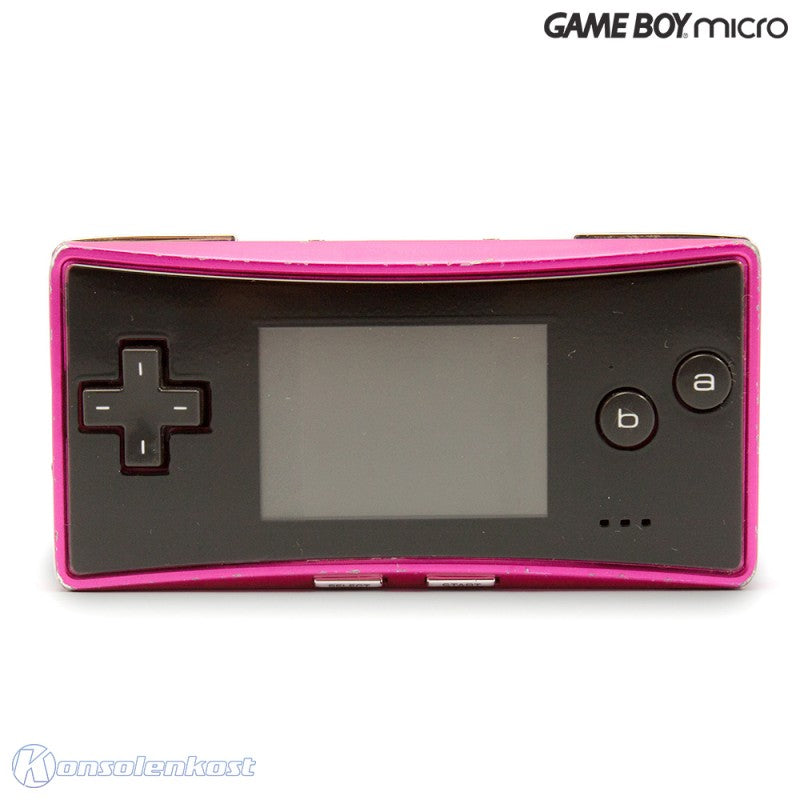 Konsole pink mit schwarzem Faceplate + Netzteil