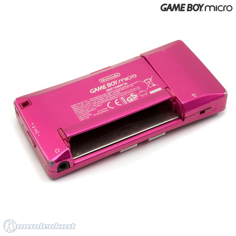 Konsole pink mit schwarzem Faceplate + Netzteil