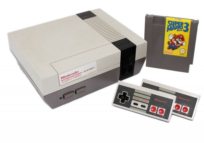 Konsole Super Mario Bros. 3 Bundle + Spiel + 2 Original Controller