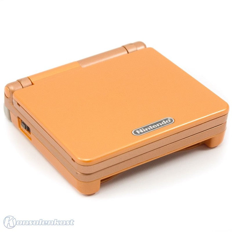 Konsole GBA SP bronze-orange Custom Case + Netzteil