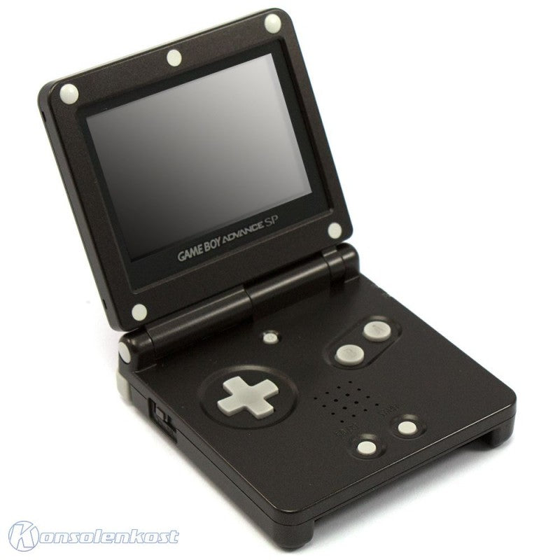 Konsole GBA SP schwarz Who Are You Edition + Netzteil — schwarz Who Are You Edition