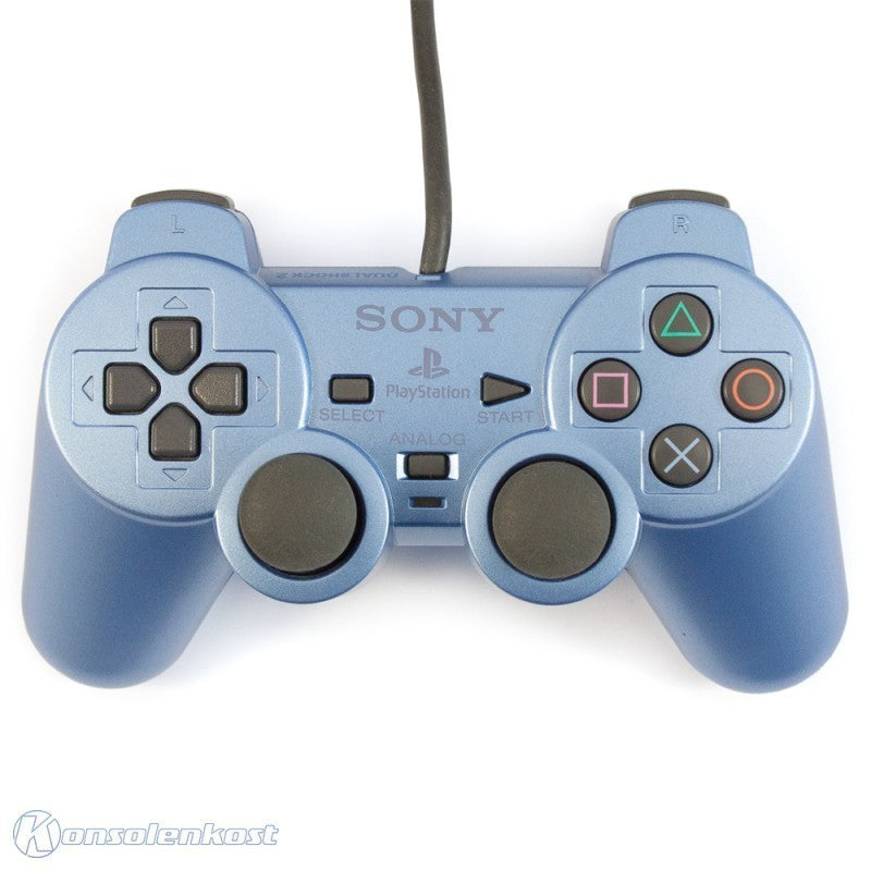 Original Dualshock 2 Controller SCPH-10010 Aqua Blue blau [Sony]